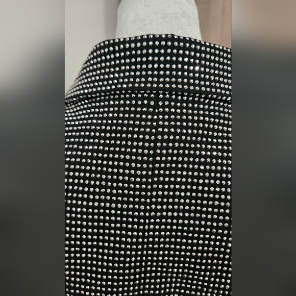 CLOUD TEN Jones Studded Cropped Blazer. Black Silver Studded. Size Small - Picture 12 of 15